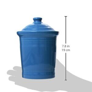 Fiesta Ware 12 oz Kitchen Canister Peacock Blue DISCONTINUED Excellent condition